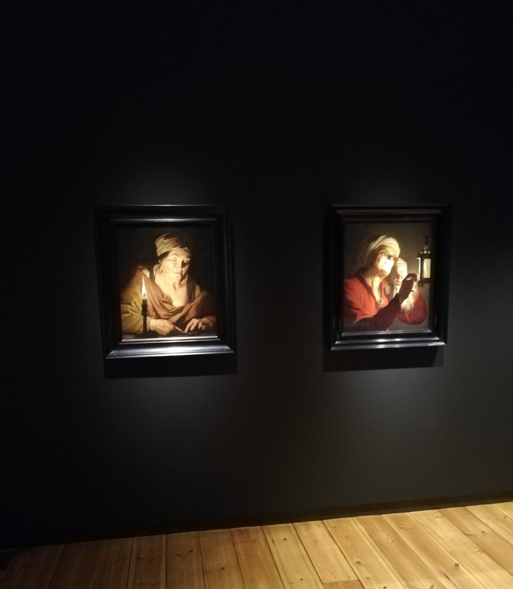 ingmarreesing's tweet photo. The first two works of the 'Candlelight' exhibtion in @MuseumGouda have been installed. And they show exactly what this exhibition is about. On view from November 13th! #candlelight #kaarslicht #gerardvanhonthorst #matthiasstom @KremerCollexion #happycurator https://t.co/eyeH2niOWn