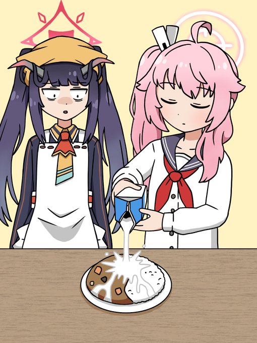 何にでも牛乳を注ぐ女のtwitterイラスト検索結果