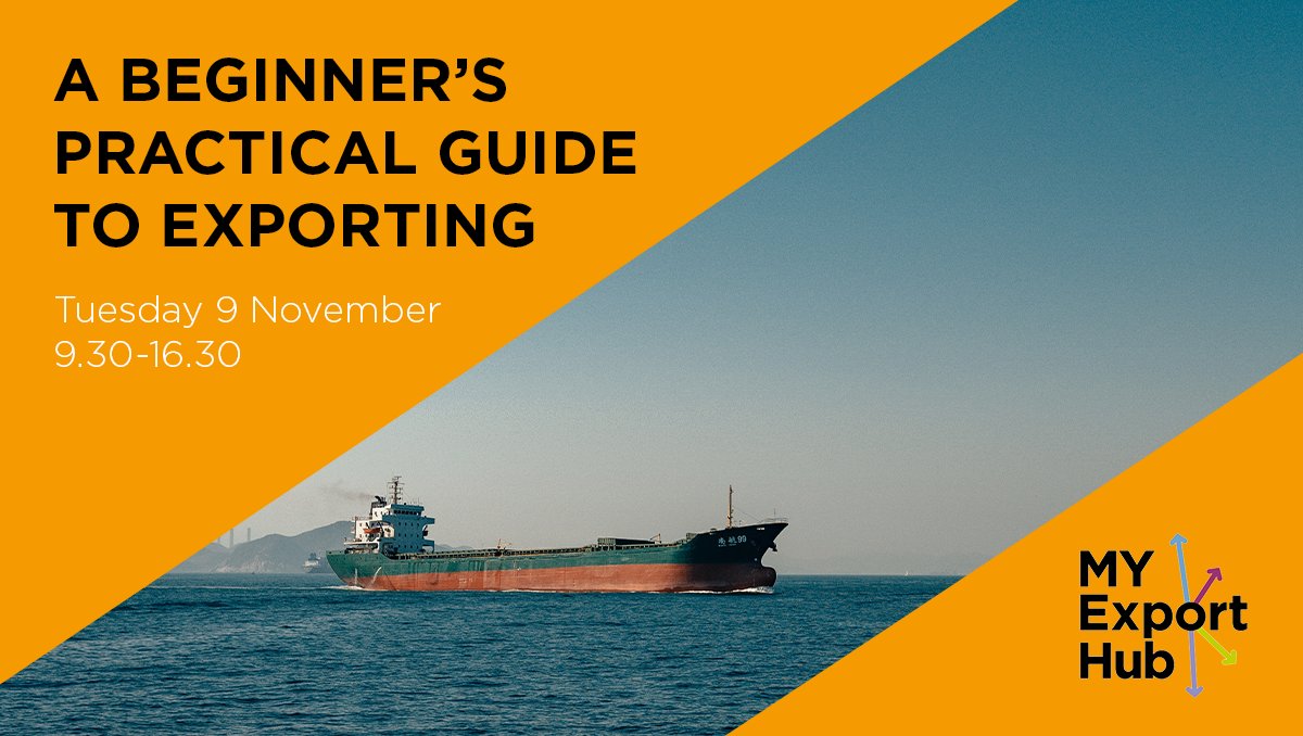 MidYorksChamber's tweet photo. Starting your exporting journey is such an exciting time for any business. Make sure you nail the basics with our introductory Beginner’s Guide session next week. Secure your place now: https://t.co/rGRjohU8EE #getsupported #internationaltrade https://t.co/fZLZ2Mk14n
