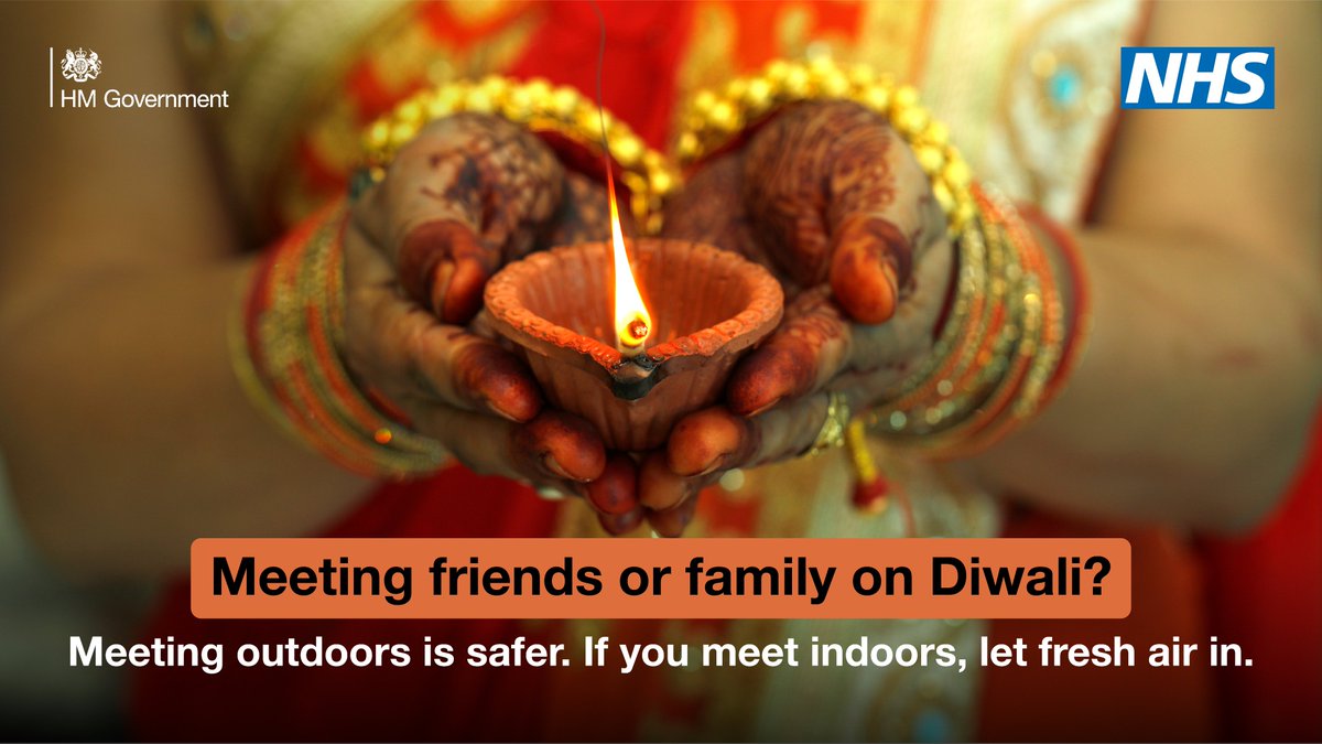 SFHFT's tweet photo. Happy #Diwali to our colleagues, patients, friends and communities who are celebrating today's Festival of Lights 🎆🎇 

➡️Please stay safe when celebrating, and remember that meeting outdoors is safer. If you meet indoors, please let fresh air in. https://t.co/sIGlECfBRy