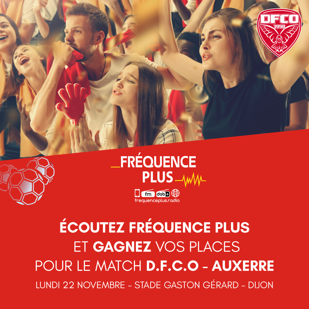 frequence_plus's tweet photo. ⚽ Fréquence Plus, partenaire officiel du @DFCO_Officiel ⚽

Jouez avec TotM dans "Génération Hits" 16H-19H, et gagnez vos places pour le match D.F.C.O - Auxerre, le 22 novembre, au stade Gaston Gérard à Dijon ! https://t.co/2IjQc6ywHJ