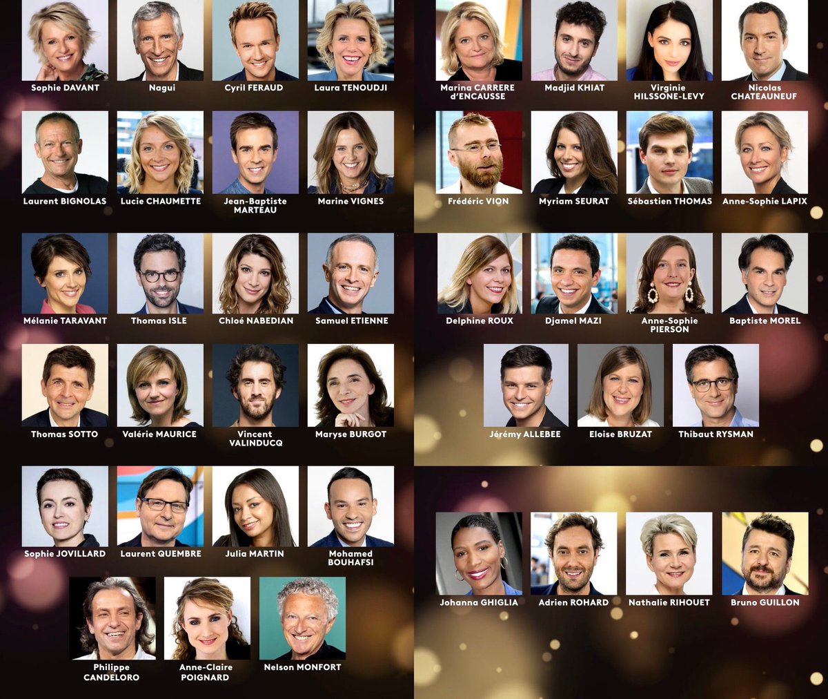 Les visages de France Télévisions pour le #Telethon2021 les 3 et 4 Décembre 📺

30 heures de direct sur @France2tv et @France3tv 🙌

<a href="/Nagui/">Nagui</a> <a href="/cyrilferaud/">Cyril Féraud</a> <a href="/jbmarteau/">Jean-Baptiste Marteau</a> <a href="/djamel_mazi/">Djamel Mazi</a> <a href="/BrunoGUILLONOff/">Bruno GUILLON 🐵</a> <a href="/mohamedbouhafsi/">Mohamed Bouhafsi</a> <a href="/MadjidKhiat/">Madjid Khiat</a> <a href="/tomisle/">Thomas Isle</a> <a href="/SamuelEtienne/">Samuel Etienne</a> <a href="/AdrienRohard/">Adrien Rohard</a> <a href="/JohannaGhiglia/">Johanna Ghiglia</a>