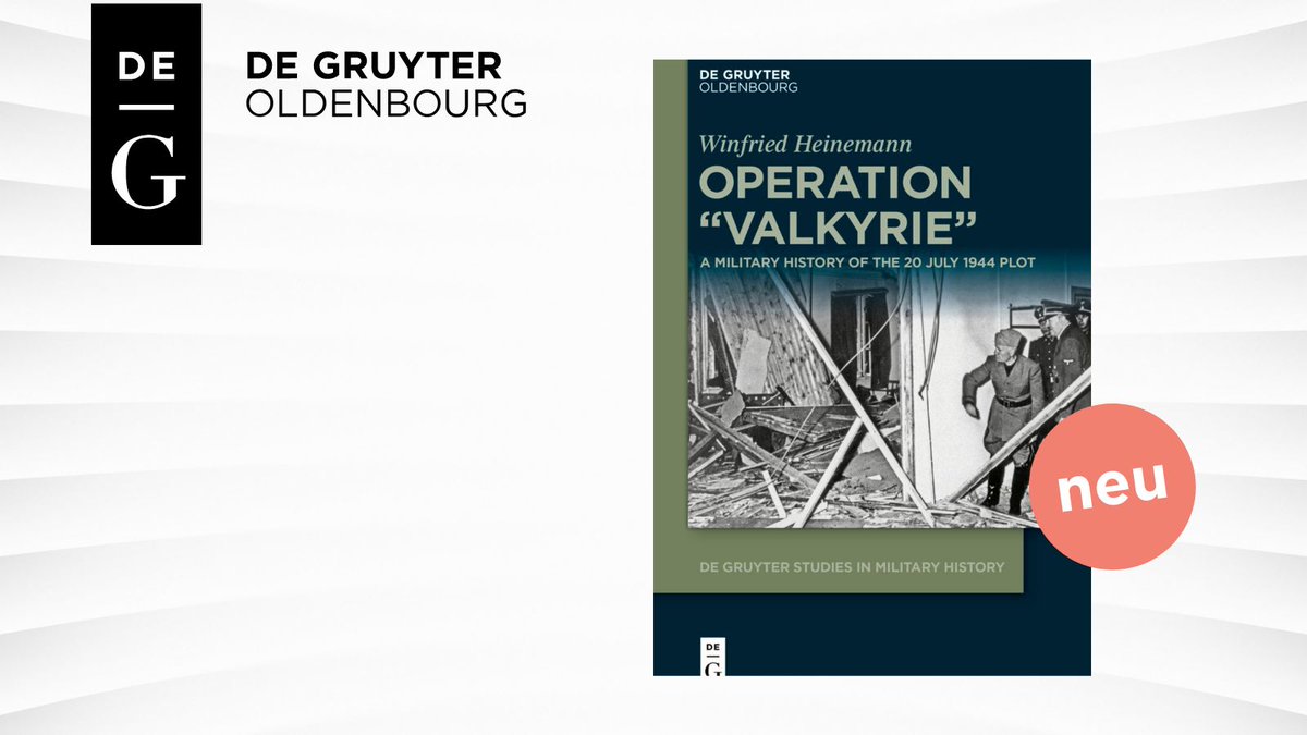 dg_history's tweet photo. The #July20plot has long been analyzed, but this book is about its military dimension: What traditions were at work, how was planning done, why did the plot fail? Plus: how did it affect the German armies after WWII?
W. Heinmann: Operation "Valkyrie"
https://t.co/IHVO5vS4Ja https://t.co/9PL9D8Me4c