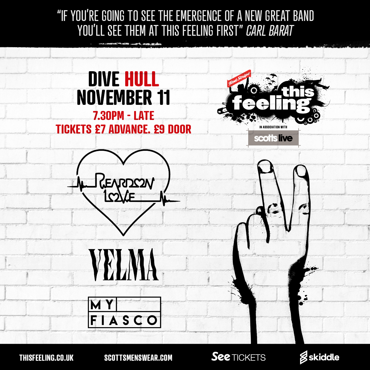 coming up this week: Thursday

Hull <a href="/DIVEHULL/">DIVEHU5</a> w/ <a href="/LoveReardonLove/">Reardon Love</a> <a href="/velma_band/">Velma</a> <a href="/myfiascoband/">My Fiasco</a> 

sold out