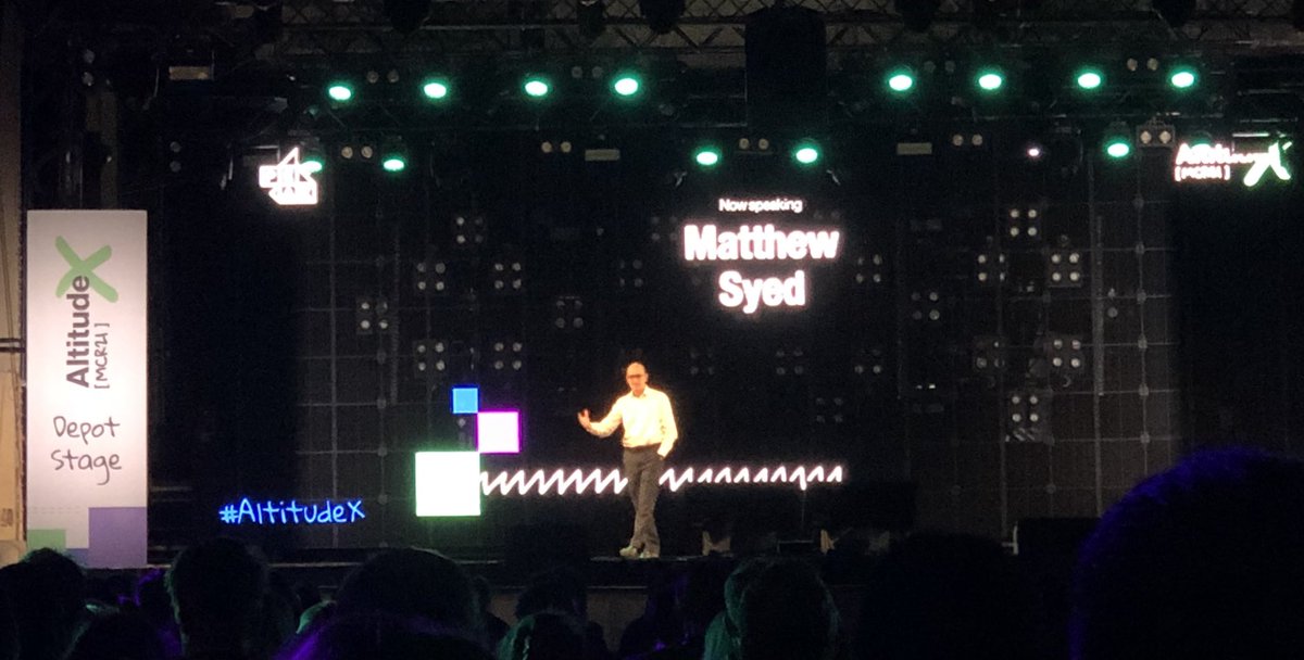 Seem34's tweet photo. Very cool setting at #AltitudeX event organised by @Peak_HQ at Manchester. Listening to @matthewsyed speak about growth mindset and diverse perspectives in decision making. Yes, its time for an upgrade! https://t.co/uwAC09t0No