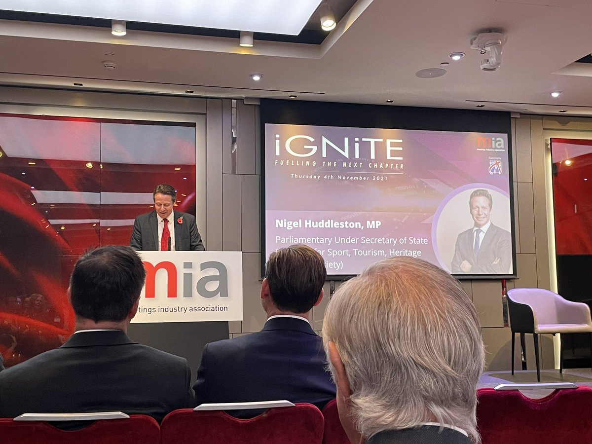 “You can never replace the value of face to face meetings and events” words of Nigel Huddleston MP at today’s <a href="/MIAuk/">Meetings Industry Association</a> Ignite Conference- so good to be back!
#ignite #eventprofs #meetings