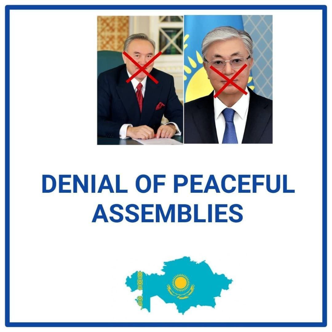 Veritas_kz's tweet photo. 1/5
🔴29 October 2021
#Almaty
Politically motivated refusals in response to notification of peaceful assembly.
#ActivistsNotExstremists
#PersonalSanctions for
#Nazarbayev & #Massimov https://t.co/WSTSEhUEvH