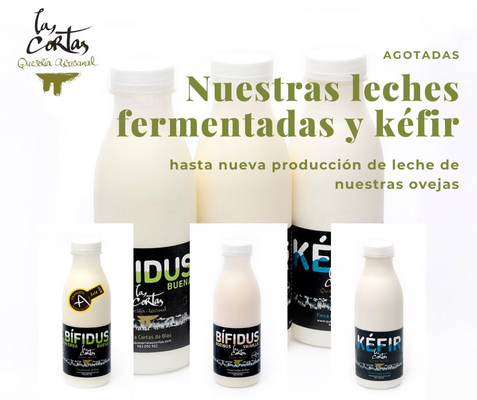 Ya sabéis que por estas fechas nuestro rebaño deja de "producir" leche, hasta que a primeros de año llegan las nuevas crías -corderitos/borreguitos.

Así que por ahora, nuestras #lechesfermentadas y nuestro #kéfir están agotados. 

#QueseríaLasCortas 
#queseríaartesanallascortas