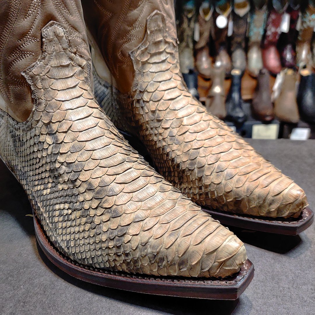 CorbetosBoots's tweet photo. Siente el placer de llevar unas auténticas #botasSendra hechas con auténtica #pieldepitón 😍 ¡No solo son bonitas sino también muy cómodas! ✌️ Descúbrelas en Corbeto's Boots o en nuestra tienda online https://t.co/MIzECCdOqj 👈 https://t.co/mgcIWTwzld