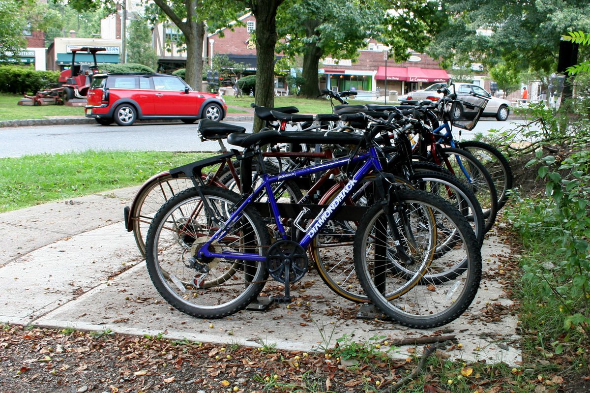 johnleesandiego's tweet image. Bicycles parked at Watchung Plaza Montclair NJ #ExposeNJ