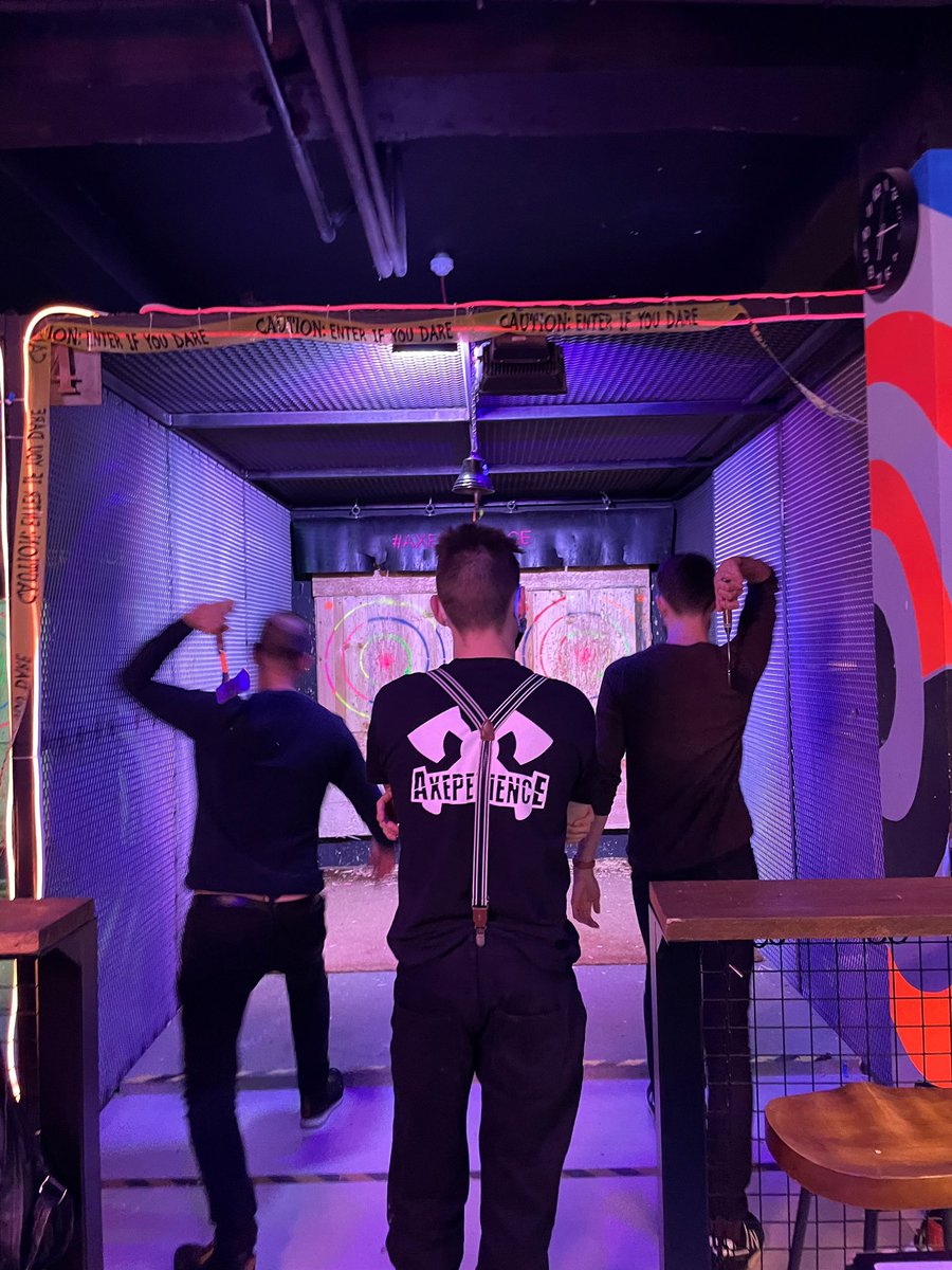 BEoffices's tweet image. Last week our Central Services team had their BE Social event, axe throwing at @axeperience_uk 🪓🪓

#besocial #workevent #afterworkfun #axethrowing
