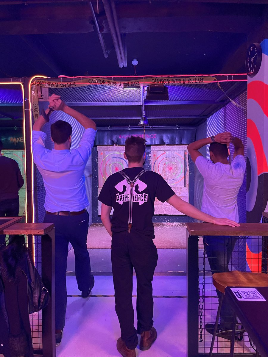 BEoffices's tweet image. Last week our Central Services team had their BE Social event, axe throwing at @axeperience_uk 🪓🪓

#besocial #workevent #afterworkfun #axethrowing