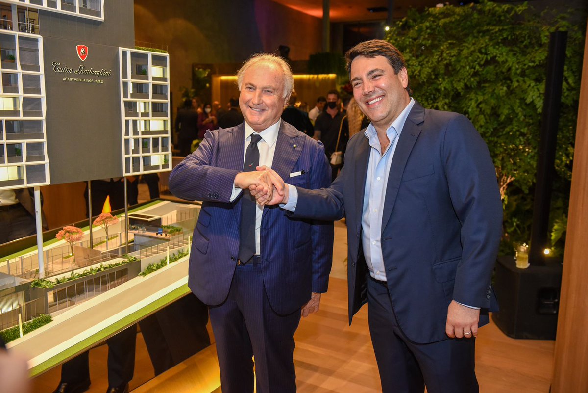 TLamborghini_'s tweet photo. Last Oct 28, President Tonino Lamborghini revealed a new branded real estate project in São Paulo, in collaboration with the Brazilian developer @Gafisa: “Tonino Lamborghini Apartments” - 114 luxury apartments in a 27-floor building for a total of 8 thousand square meters. https://t.co/AuDcFq5xyT