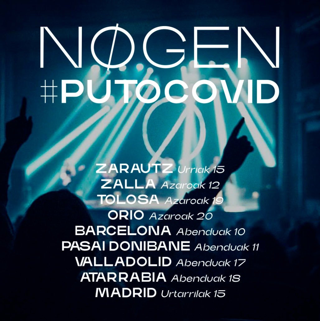 nogenband's tweet photo. Birako azken datak! Últimas entradas de la gira.

Sarrerak gure webgunean! #putocovidtour Entradas en nuestra web 🚀🚀

https://t.co/DILpLqBLeg https://t.co/QQf1OVVQQe