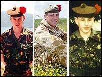 KeyserSosse's tweet photo. Remembering these brave men from 1st Battalion, The Black Watch, killed on this day in 2004 by a suicide bomber near Fallujah, Iraq 

Sergeant Stuart Gray, aged 31, Dunfermline 
Private Paul Lowe, aged 19, Kelty
Private Scott McArdle, aged 22, Glenrothes

Lest we Forget 🏴󠁧󠁢󠁳󠁣󠁴󠁿🇬🇧 https://t.co/ZHrAUGWDXe