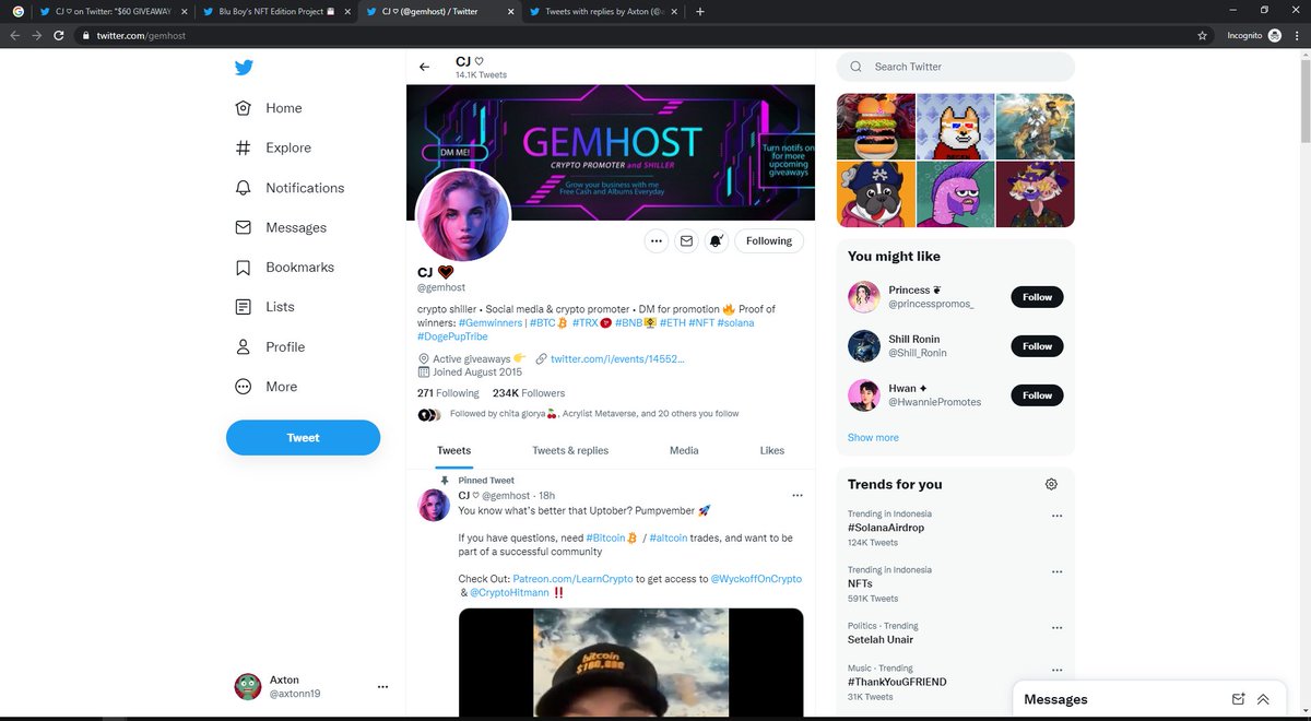 axtonn19's tweet photo. @gemhost @bluboynft I won't go through this
I won't go through this
I won't go through this https://t.co/cuOm5lnpqT