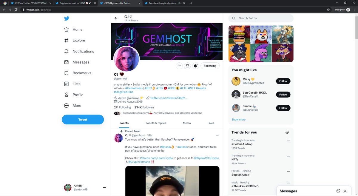 axtonn19's tweet photo. @gemhost @Cryptoparsifal I won't go through this
I won't go through this
I won't go through this https://t.co/EMiIyQIoOB