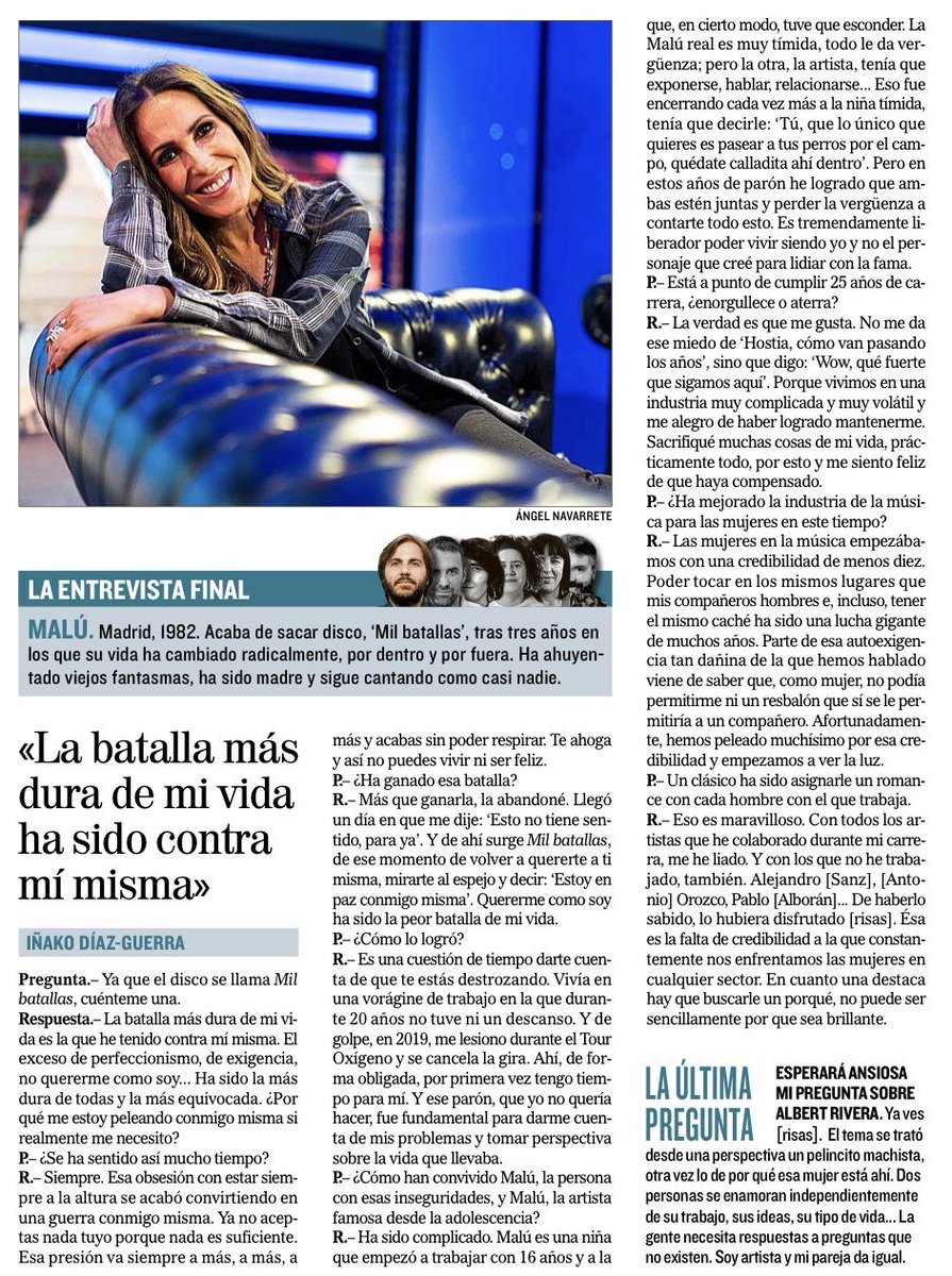 LomanaGloria's tweet photo. “Las #mujeres en la #música empezábamos con una credibilidad de menos diez, tocar en los mismos lugares o tener el mismo caché ha sido una lucha gigante”

Fantástica ⁦@_MaluOficial_⁩ en esta charla con ⁦@InakoDiazGuerra⁩ en ⁦@elmundoes⁩ https://t.co/NEITuq9eiq