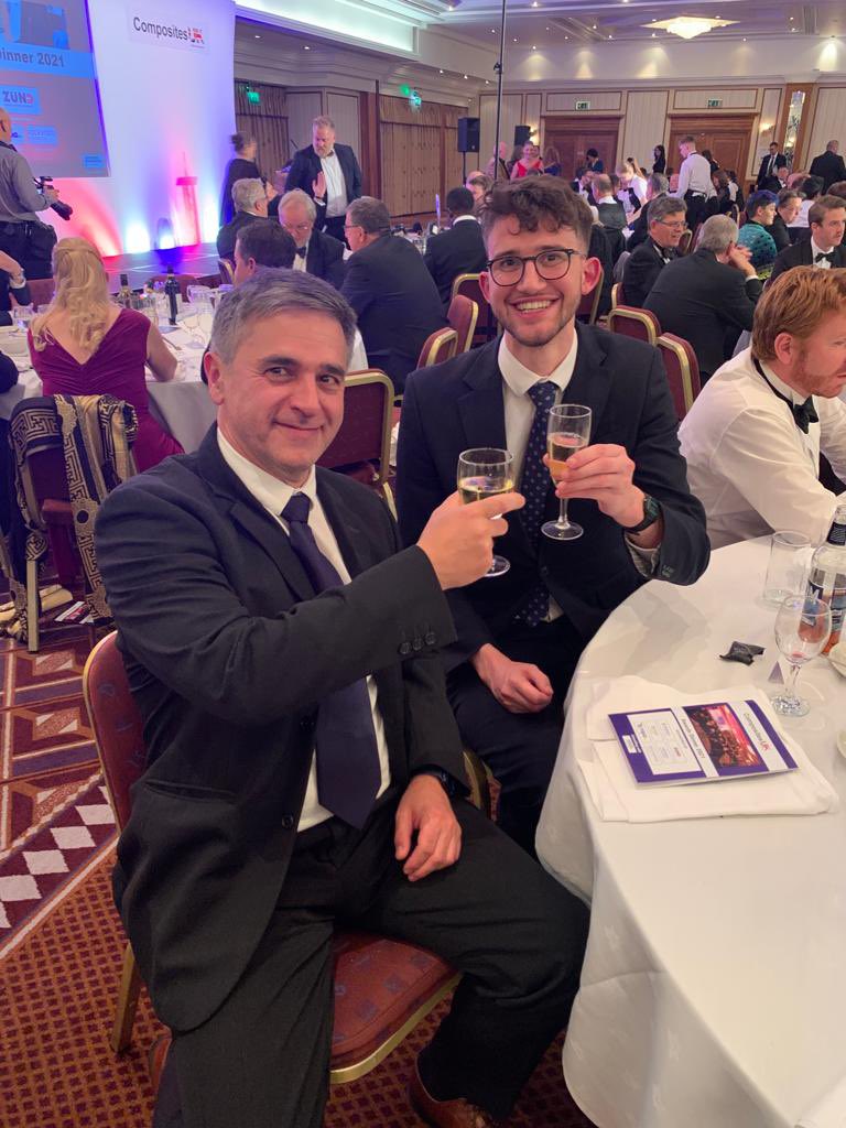 reactive_comp's tweet photo. Great night celebrating the UK Composites Industry at the @compositesuk awards dinner. Pleased to join the team @FluencyMKTG at this great event #ukcomposites #composites #reactivecomponents https://t.co/N2vmxPRES5