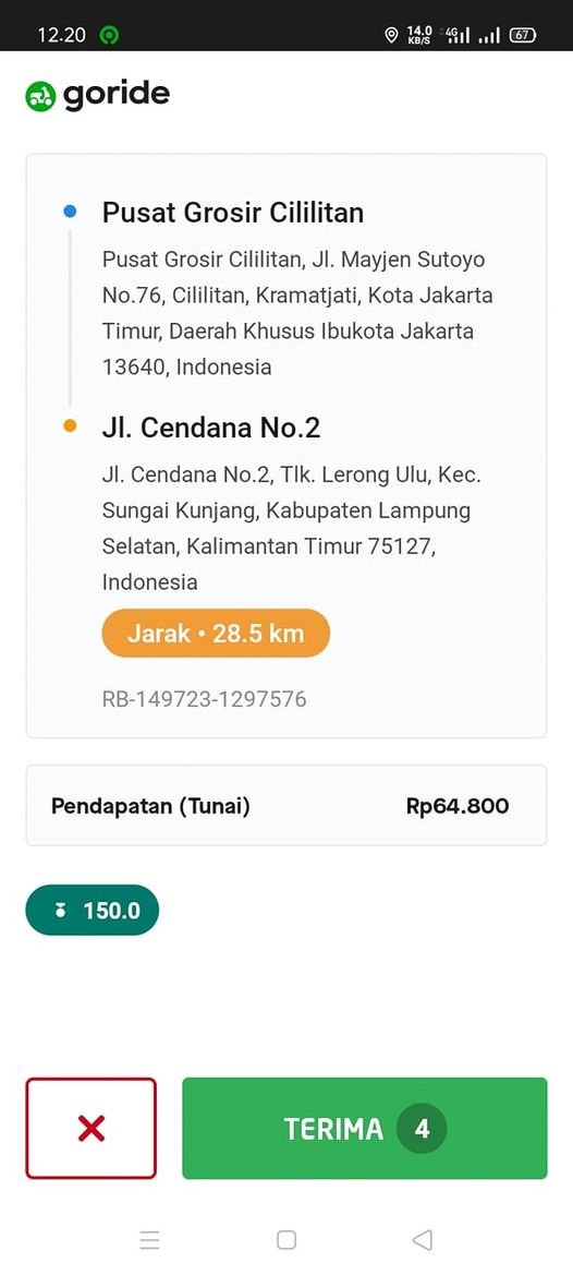 DONJUANPRO2019's tweet photo. Dear @gojektech  @gojekindonesia  Apakah Aplikasi Gojek sudah Antar Pulau kah ?
Rumusan Menghitung Jarak nya spt Apa ? IT #Gojek Suruh Bawa Coustomer Saja ya .
Siahkan DI Trace Orderannya. 
Terima Kasih. 
Source image https://t.co/QQumDAwVTE https://t.co/si9lkHXRJ2