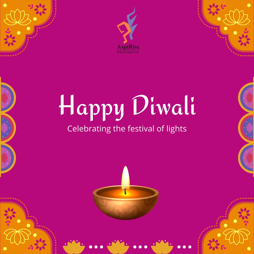 AspiRise1's tweet photo. Wishing you and your family a prosperous Diwali and an everlasting felling of love, light and cheer #Diwali #HappyDeepavali #HappyDiwali https://t.co/WrY1rkvR2t