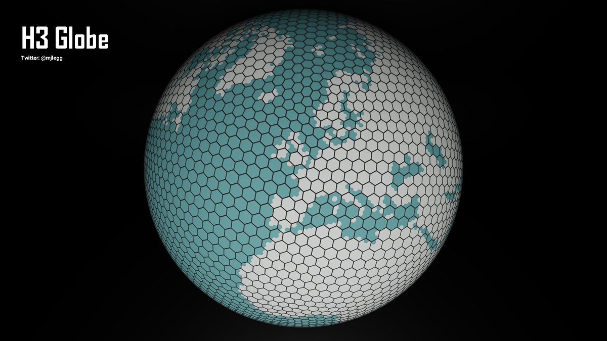 mjlegg's tweet photo. #30DayMapChallenge Day 4: Hexagons

H3 Globe using Uber H3, #QGIS and Blender #b3d. Land data source: https://t.co/T75X4atoC9 https://t.co/JWnfIkpZ8m