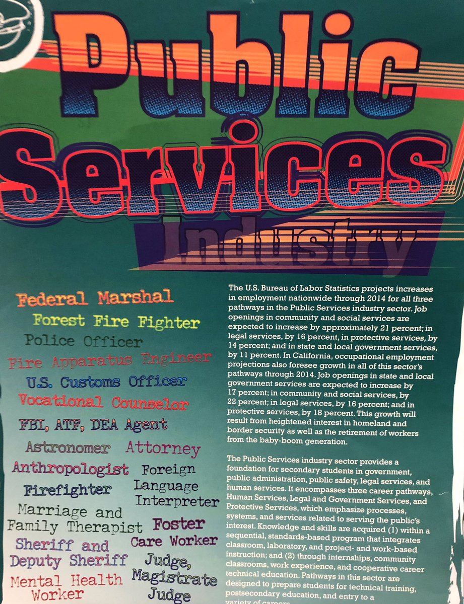yhs_careerctr's tweet photo. Our Industry sector of the month PUBLIC SERVICE @CRYROP @YucaipaHigh https://t.co/WESAIPmJsI