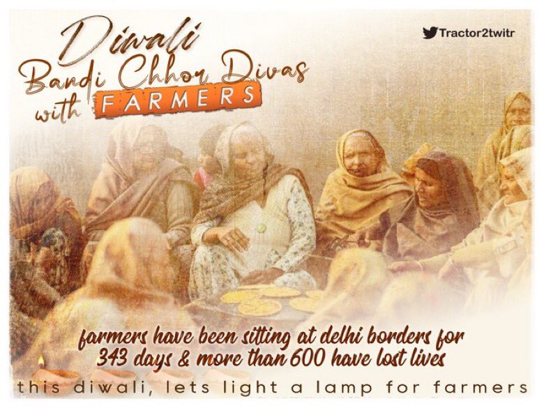 SouravMehmi1's tweet photo. #DiwaliWithFarmers
#KisanMajdoorEktaZindabaad 
#FarmersProtest https://t.co/77dM5yNqt6