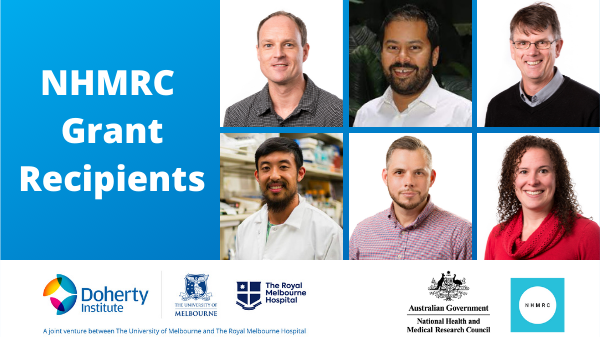 Making a difference to global health - researchers <a href="/TheDohertyInst/">Doherty Institute</a> awarded $5.54 million in latest round of <a href="/nhmrc/">NHMRC</a>  grants 
<a href="/camcdevitt/">Christopher McDevitt</a> @kevinmanyeah <a href="/DrAshHaque/">Ashraful Haque</a>
<a href="/hayleyjnewton/">Hayley Newton</a> Prof Bill Heath &amp; Dr Brad Gilbertson
<a href="/ProfSharonLewin/">Sharon Lewin</a> 
<a href="/UniMelbMDHS/">UniMelb MDHS</a> <a href="/TheRMH/">The Royal Melbourne Hospital</a> 
bit.ly/3GPKyA7