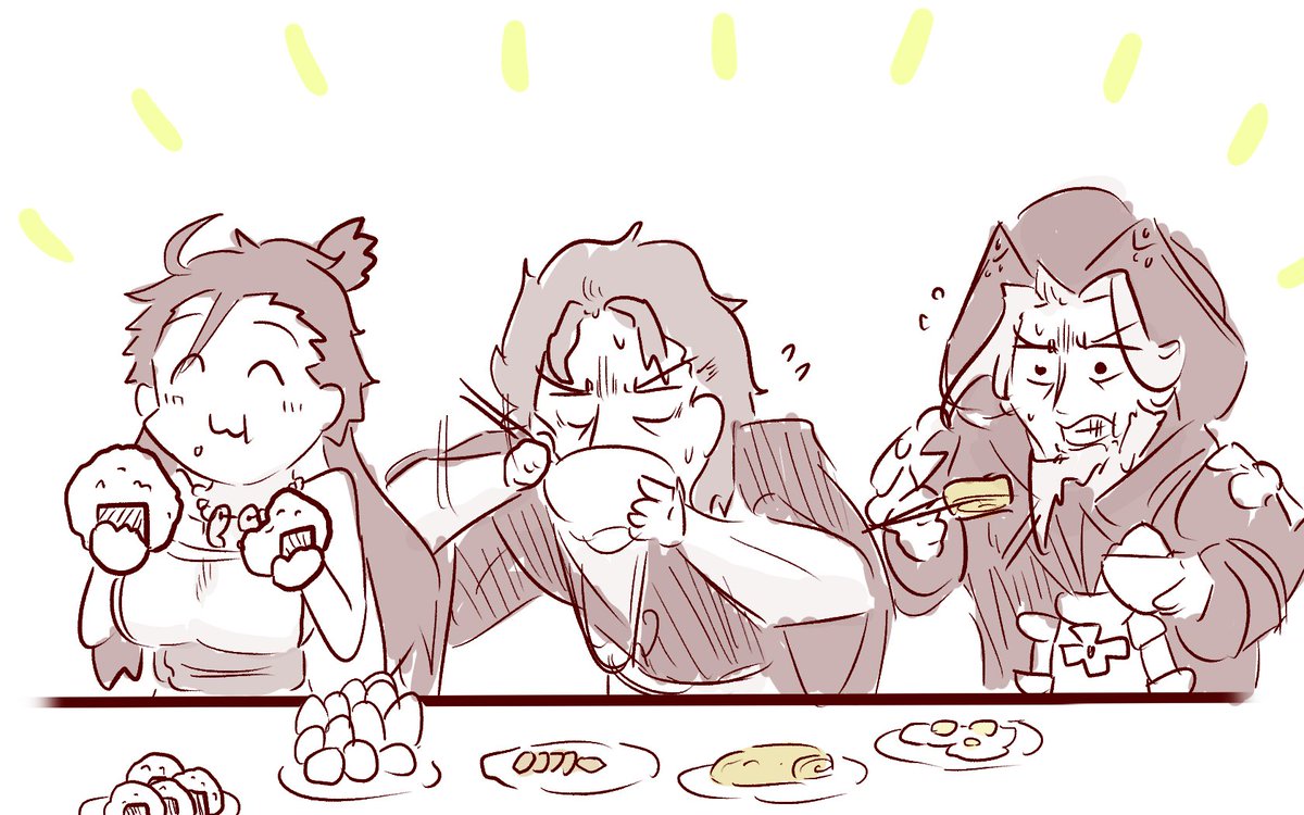茅束あさごはんトリオ #FGO 
