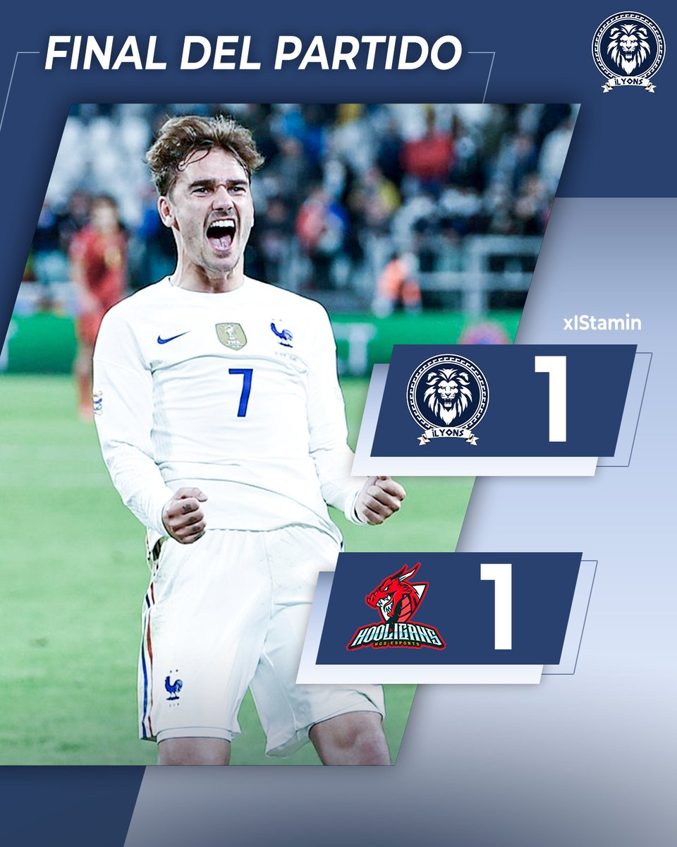 iLyonSss's tweet photo. 🔥 𝙍𝙀𝙎𝙐𝙇𝙏𝘼𝘿𝙊 𝙁𝙄𝙉𝘼𝙇 🔥

⏱ ¡FINAL DEL PARTIDO! 

#iLyons 🦁

#ProClubs | #Xbox | #eSports | #FIFA22 | #fmvppretemporadax https://t.co/1a1zTQHfec