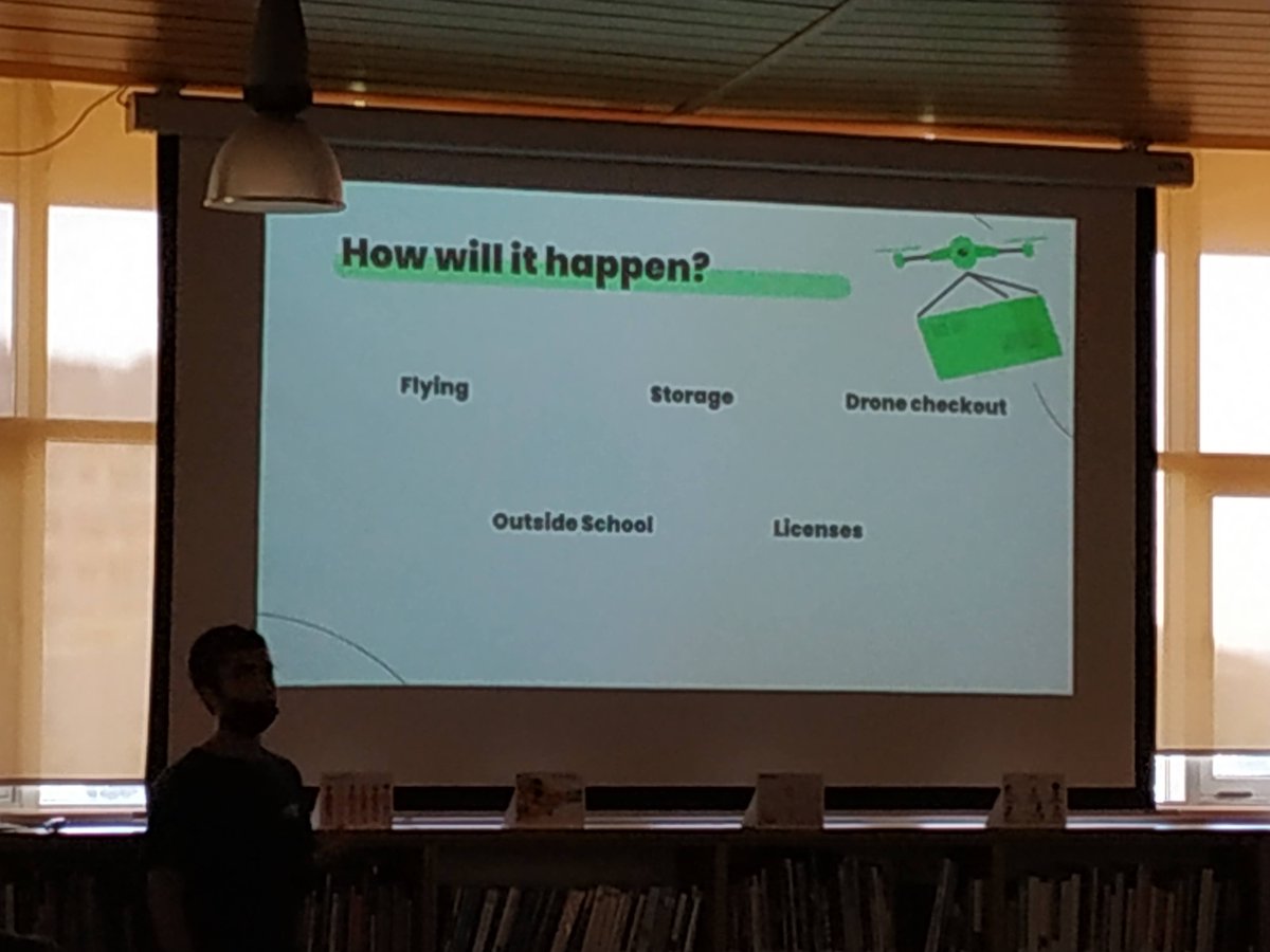 Students suggest the library circulate drones.