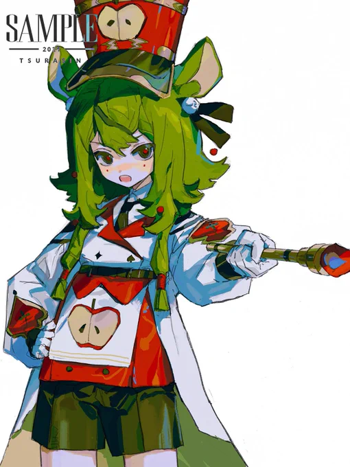 赤ピンク美少女 