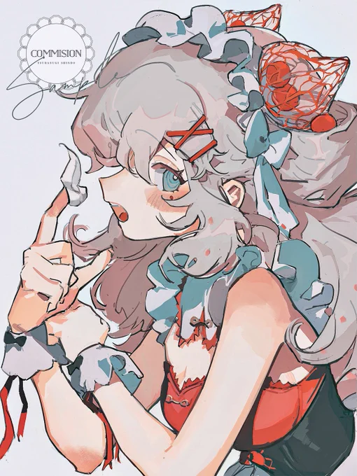 赤ピンク美少女 