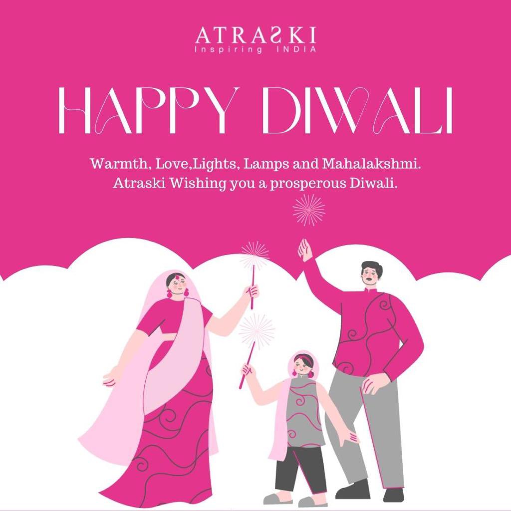AtraskiOfficial's tweet photo. This Diwali, let's dispel darkness with the light of knowledge. 

" Embrace the inner light!"
Atraski India wishes you a very happy diwali.
#Diwali #FestivalOfLights https://t.co/4yqc5AwVex