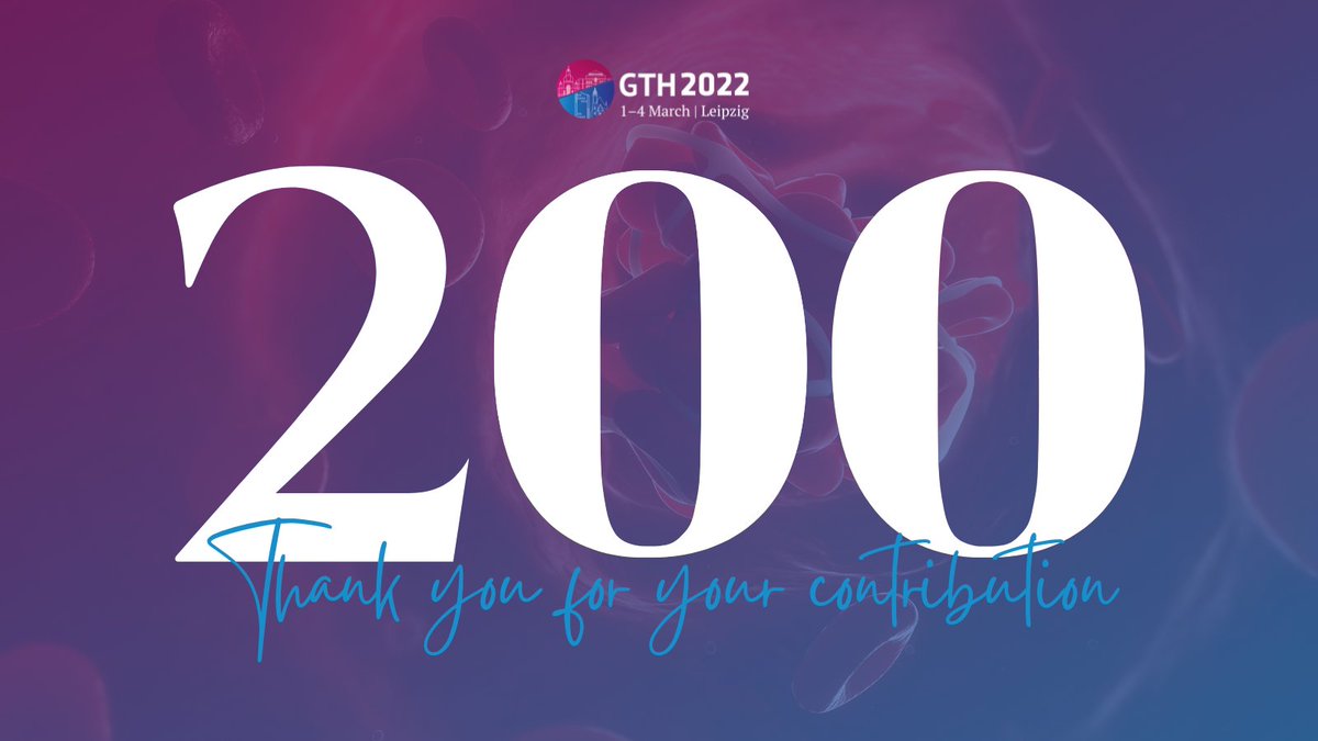 AnnualGth's tweet photo. Thank you to all the professionals who submitted their abstracts for #GTH2022! 👏

✅ More than 200 abstract submissions in total

➡️ 44 on #haemophilia
➡️ 23 on #platelet biology and #pathophysiology
➡️ and many more topics to look forward to.

Our reviewers are hard at work! 💪 https://t.co/sEeSiNEExa