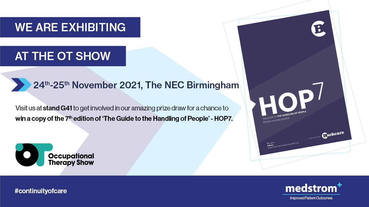 MedstromUK's tweet photo. If you're attending @TheOTShow at the end of the month, get involved in our amazing prize draw for a chance to win a copy of the 7th edition of 'The Guide to the Handling of People' - #HOP7 📘🌟

Visit our stand to find out more: https://t.co/2EJdSoy7mB https://t.co/tFg31Xe8N8