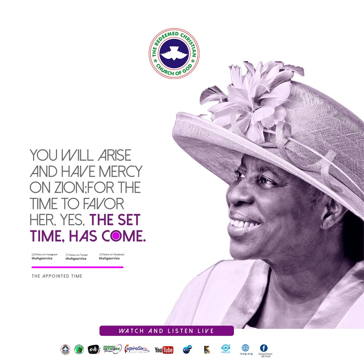 TheHGService's tweet photo. You will arise and have mercy on Zion; for the time to favour her, yes, the set time has come.

#GodBlessYou10 #TheAppointedTime https://t.co/Wn4rltBxk2