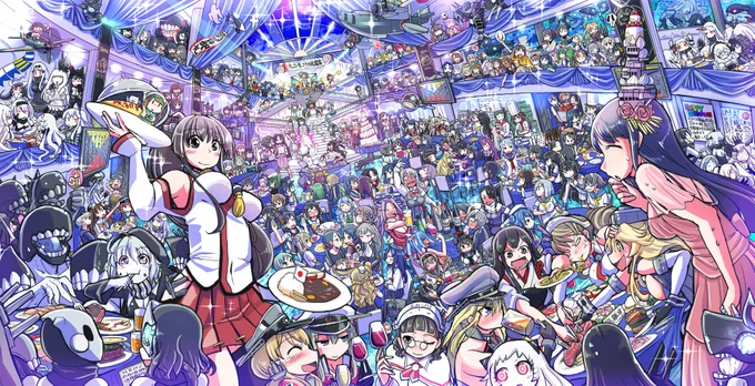 #とにかくワチャーッと集合してる絵を晒す見た人もやる 