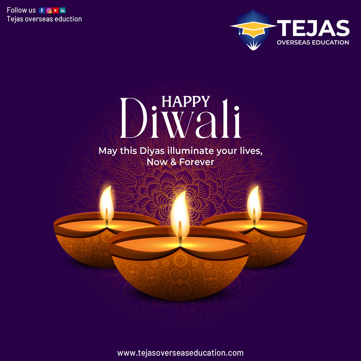OverseasTejas's tweet photo. Happy Deepawali to one and all! May the day bring a lot of prosperity in our lives. 😊✨
 #HappyDeepavali #HappyDiwali #happydiwali2021 https://t.co/yI8KhMme9J