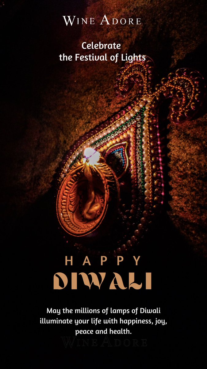 adore_wine's tweet photo. Wishing you a very happy and prosperous Diwali! #Diwali #festivevibes #FestivalOfLights #Deepavali2021 #happydiwali2021 https://t.co/cgDBT35KUZ