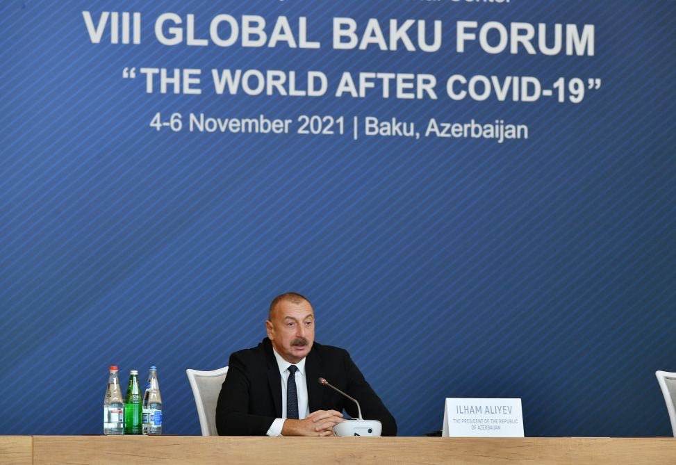 President of the Republic of #Azerbaijan Ilham Aliyev at the opening of VIII Global #Baku Forum - 'The World after #COVID-19' said: Azerbaijan has fully implemented the UN resolutions, which remained on paper for 27 years. #Bakuforum #GlobalForum #COVID19 #pandemia #SafeWorld