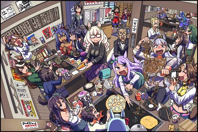 #とにかくワチャーッと集合してる絵を晒す見た人もやる 