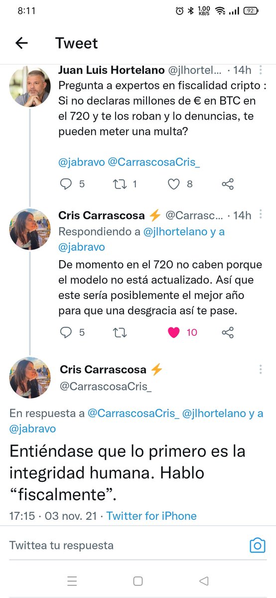 designetworking's tweet photo. @EnemigoAnonimo_ ¡Rectifico!
Es lo bueno de seguir las clases de @CarrascosaCris_ sobre #fiscalidadCripto a preguntas de @jlhortelano https://t.co/XOFuTf68z6