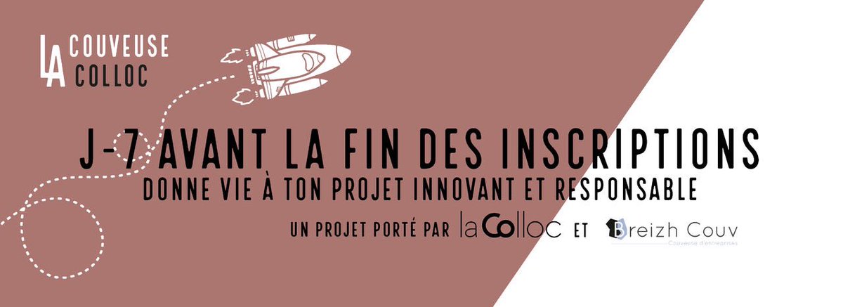 Vous avez un projet innovant et responsable? Etes inscrits à Pôle Emploi ? Vous avez jusqu’au 10 nov pour déposer un dossier de candidature pour intégrer la promo de la Couveuse <a href="/la_colloc/">La Colloc</a> #lorient

➡️  Toutes les infos ici : lnkd.in/d_RSy6F3