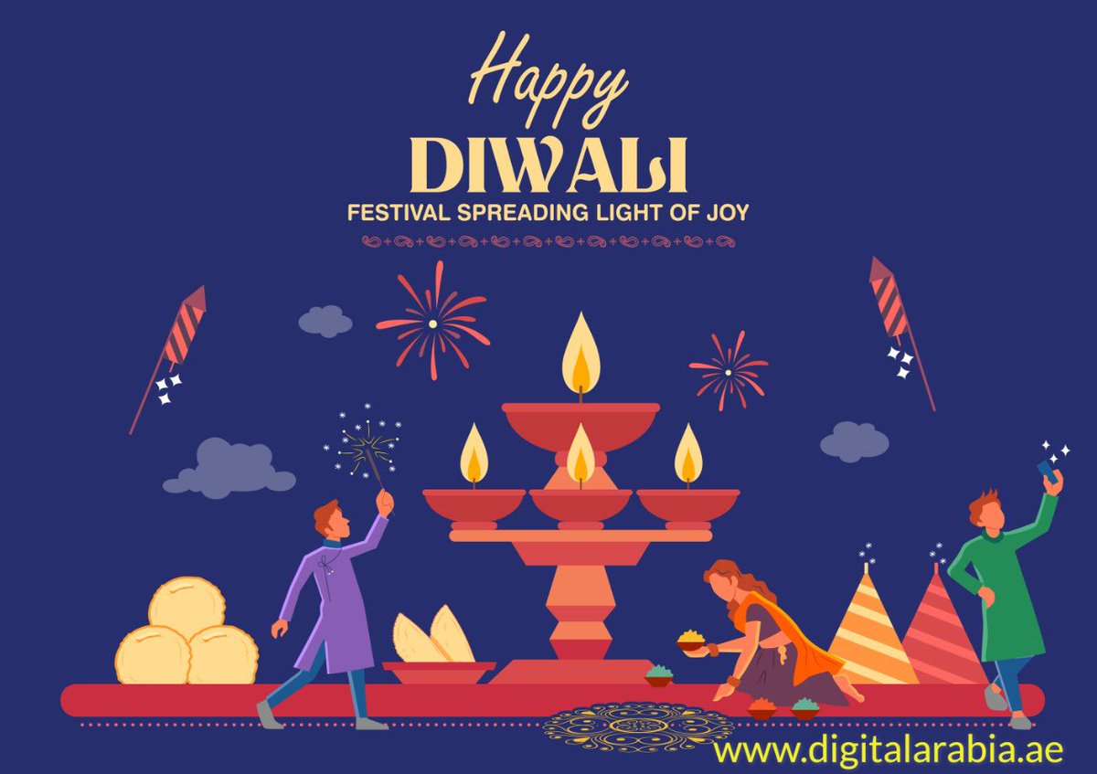 May the Festival of Lights bring you more joy, prosperity and  happiness in your lives. Happy Diwali!  #digitalarabia
#diwali2021 #diwalicelebrations💥 #diwalivibes✨#dubaiexpo2020 #dubai #uae🇦🇪