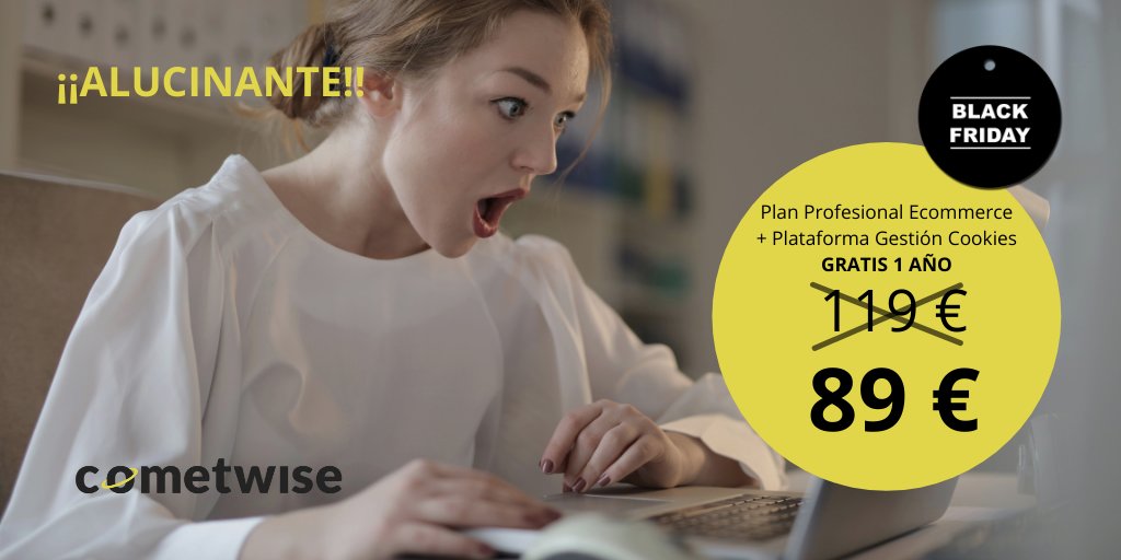 cometwise_esp's tweet image. ‼️Prepárate para el #BlackFriday‼️ Optimiza tu🛒#ecommerce a nivel legal con @cometwise_esp. Aprovecha esta oferta especial, válida hasta 30/11/21.

👉cometwise.com/#/pricing

#textoslegales #tiendasonline #rgpd #lopdgdd #lssice #trlgdcu #lgdcu #cookies #cmp #transparenciadigital