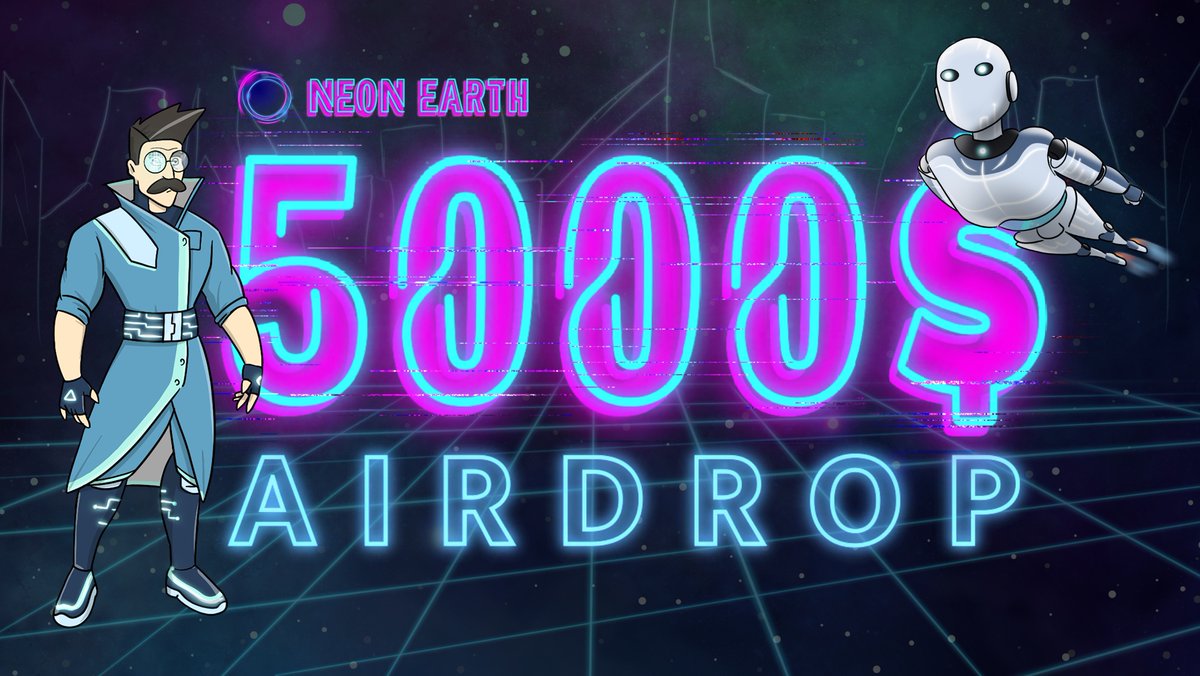 neon_earth's tweet photo. 🔥We are giving away $NEARTH tokens in the amount of $5000 absolutely free
⭐️Follow our Twitter, Telegram and Medium channels.
⭐️Like and retweet this post.
⭐️Tag your friends under this post. The more people are tagged, the higher the chances of winning.
Total 10 winners of $500 https://t.co/hdYQAXIrWp