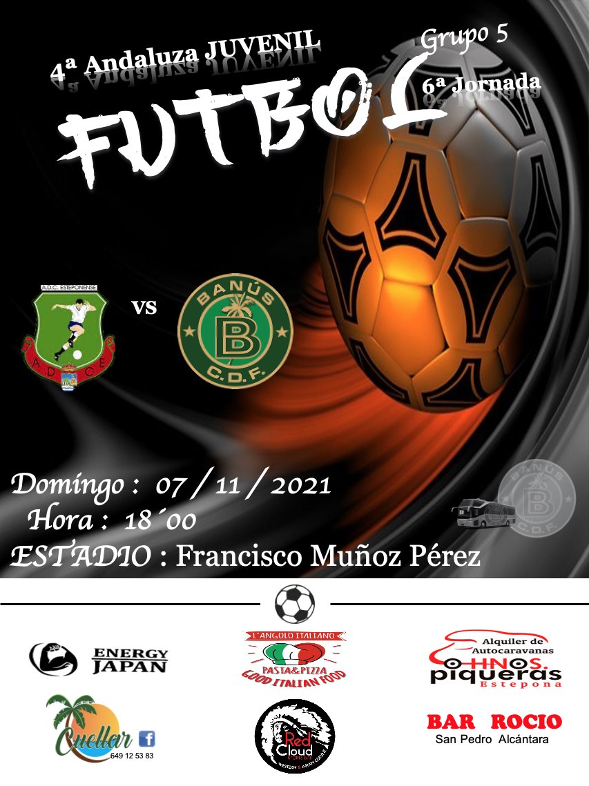 JosePascualgon3's tweet photo. ‼️ OS Recordamos Los Encuentros de Nuestros EQUIPOS
ESTE FIN DE SEMANA 06 - 07 / 11 / 2021 ‼️
💥⚽ - SENIOR
💥⚽ - JUVENIL
💥⚽ - CADETE
💚🖤 ‼️‼️ VAMOS C.D.F. BANÚS ‼️‼️ 💚🖤
#uneteanustrafamilia
#corazoncdfbanús
#pasionporelfutbol
#Cdfbanus
#Cdfbanus https://t.co/8exf2bmVdu