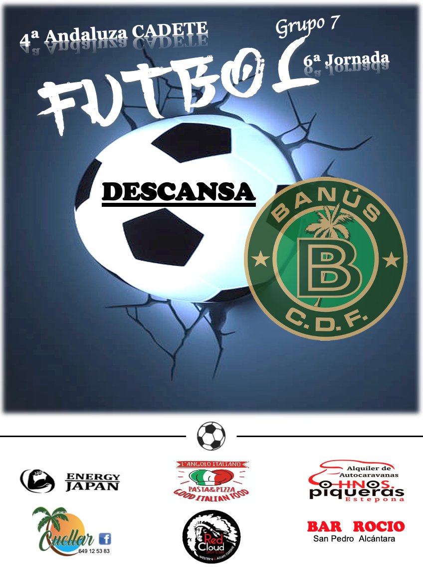 JosePascualgon3's tweet photo. ‼️ OS Recordamos Los Encuentros de Nuestros EQUIPOS
ESTE FIN DE SEMANA 06 - 07 / 11 / 2021 ‼️
💥⚽ - SENIOR
💥⚽ - JUVENIL
💥⚽ - CADETE
💚🖤 ‼️‼️ VAMOS C.D.F. BANÚS ‼️‼️ 💚🖤
#uneteanustrafamilia
#corazoncdfbanús
#pasionporelfutbol
#Cdfbanus
#Cdfbanus https://t.co/8exf2bmVdu